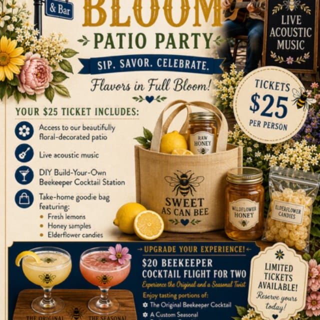 Beekeeper's Bloom Patio Party
