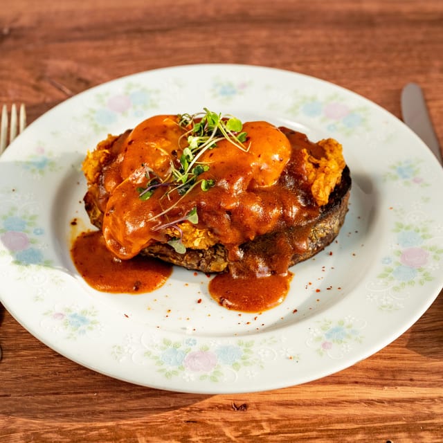 Fried Chicken & French Toast Benedict.